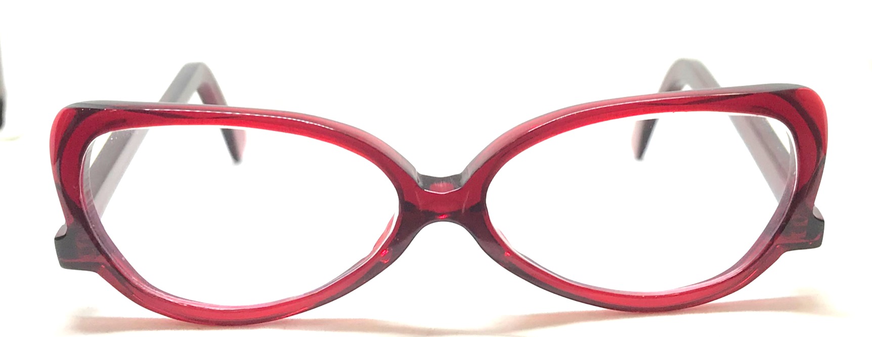 lunettes papillons rouges