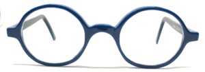 lunettes rondes bleues