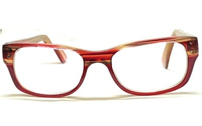 Monture jaspée rouge
