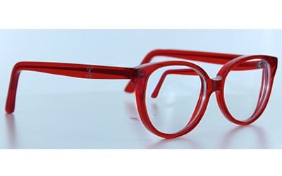 Lunettes papillon rouge