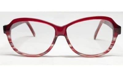 Lunettes rouges de créateur