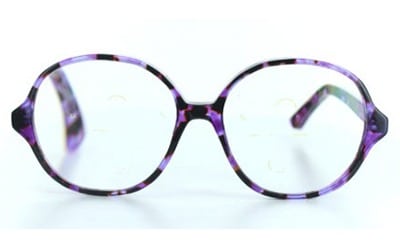 Grandes lunettes violettes