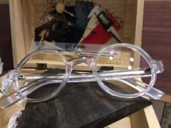 Lunettes transparentes grand visage