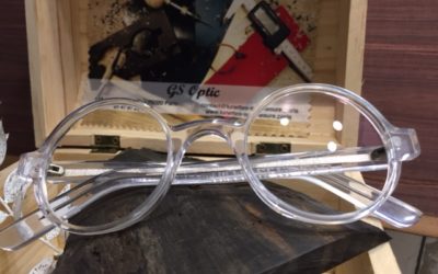 Lunettes transparentes grand visage