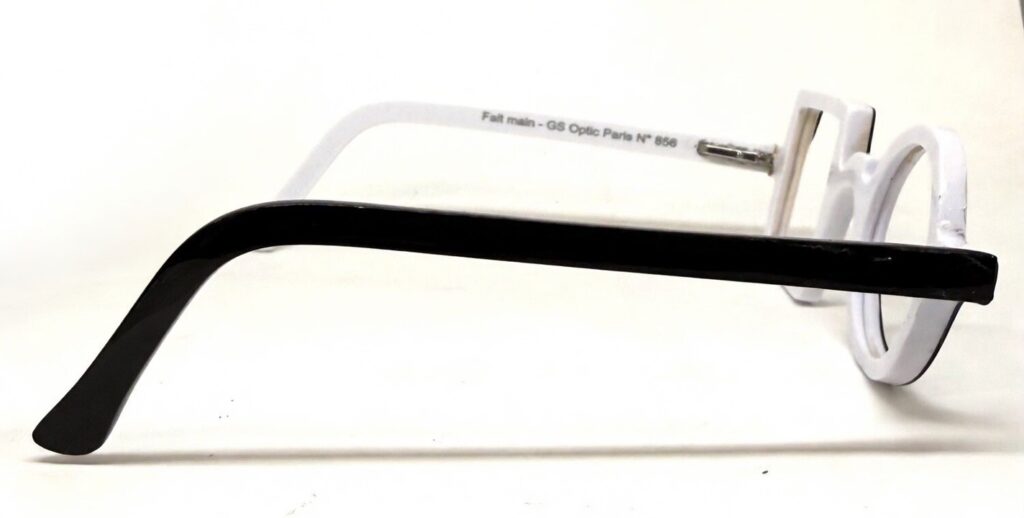 branche de lunettes fine de couleur noire